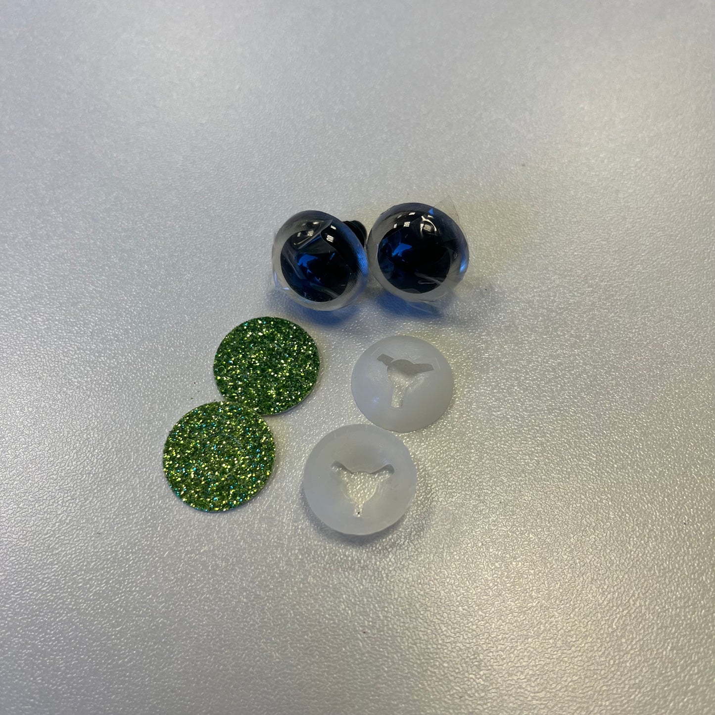 18mm Safety Eyes - Glitter Green