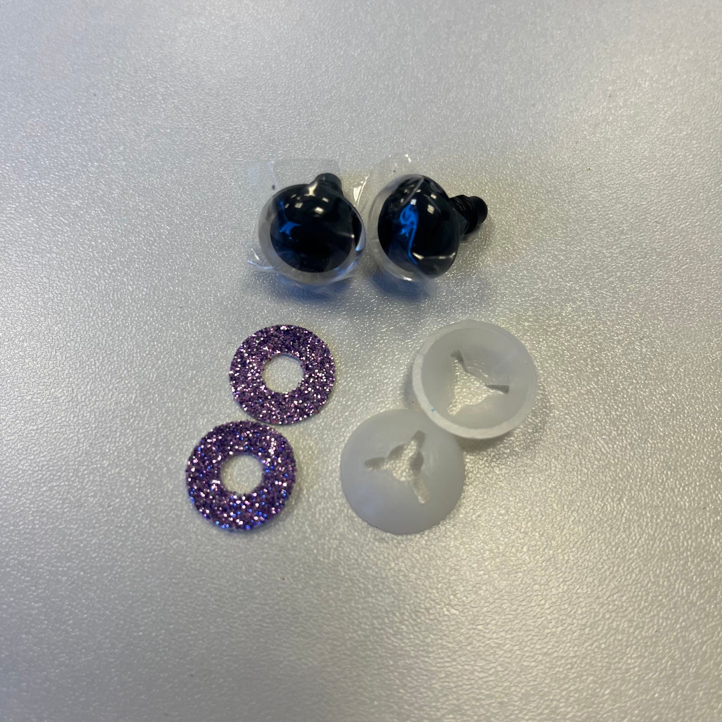 16mm Safety Eyes - Glitter Purple