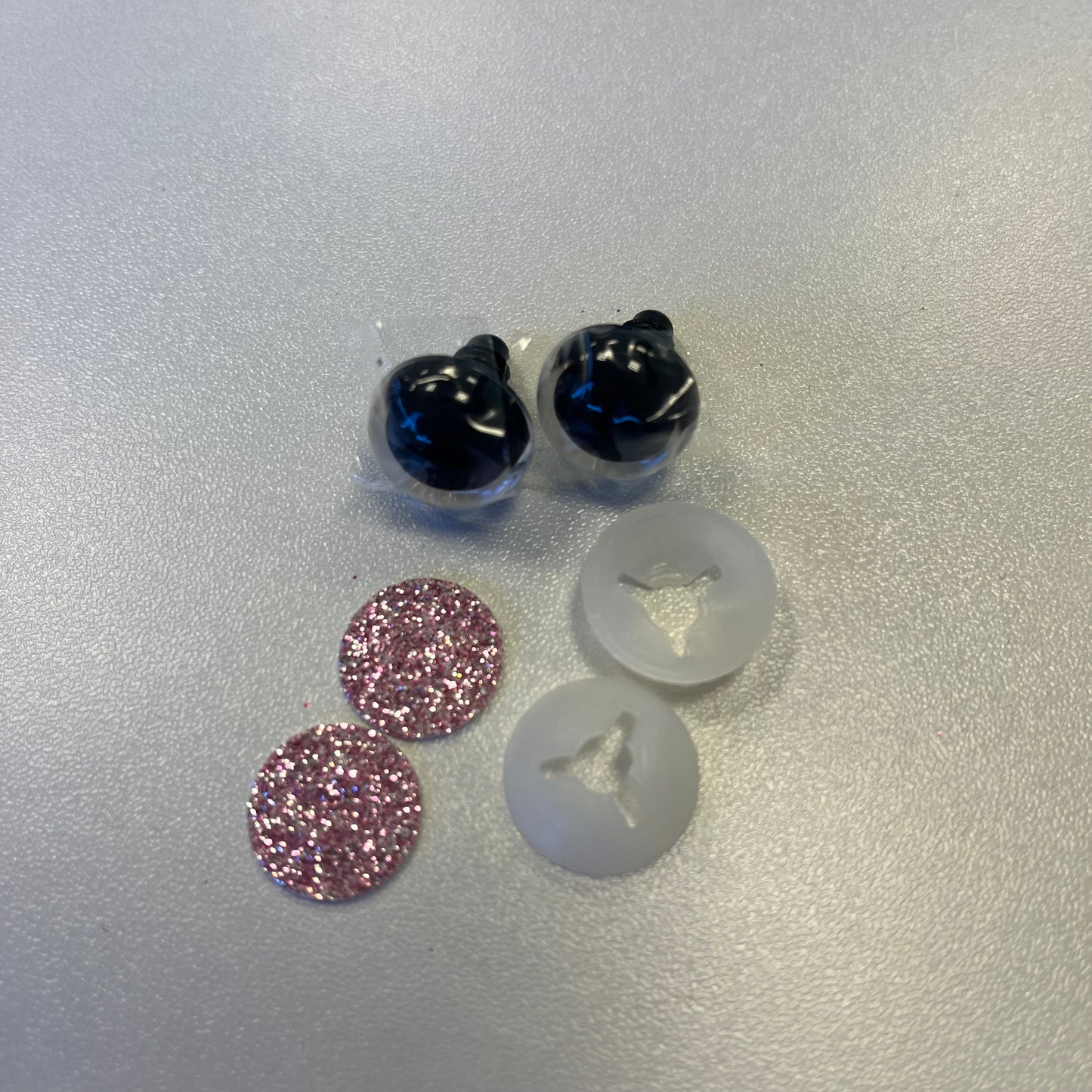 16mm Safety Eyes - Glitter Pink