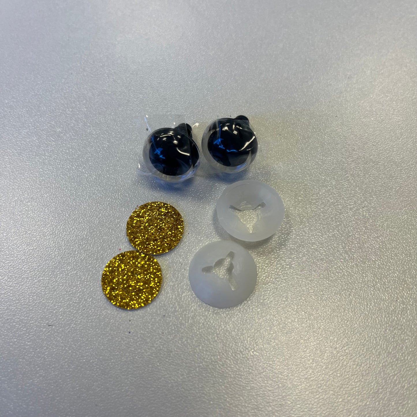 16mm Safety Eyes - Glitter Gold