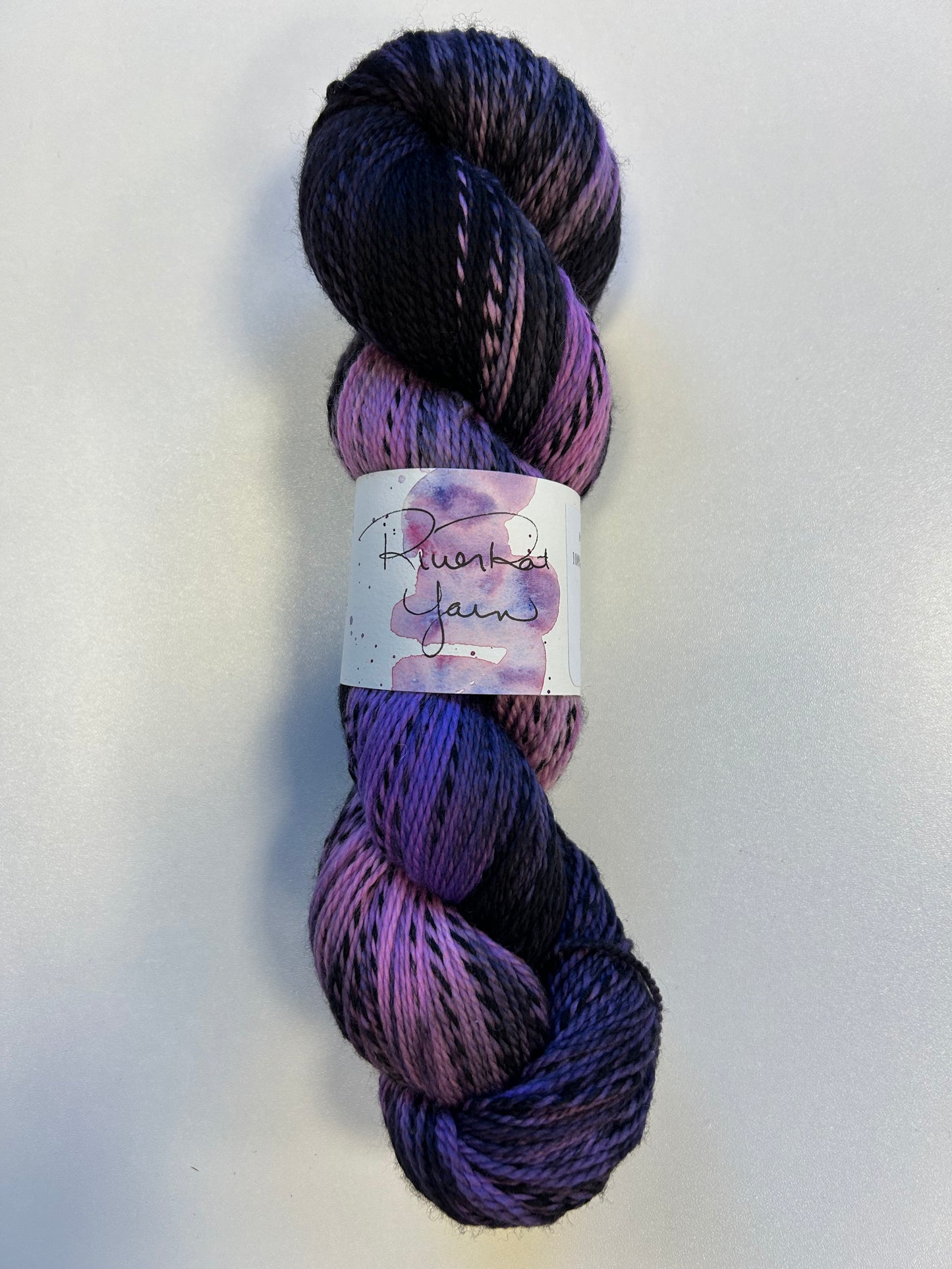 RiverRat Yarn Superwash Zebra Effect - "The Bride of Frankie"