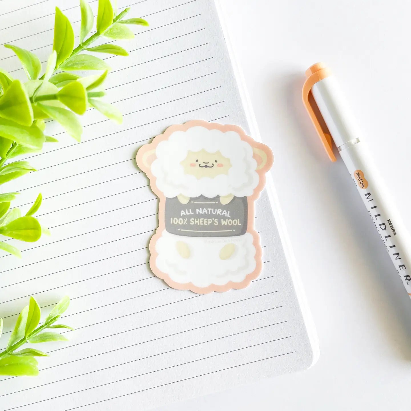 Studious Owl Press Sheep Wool Yarn Skein Vinyl Sticker