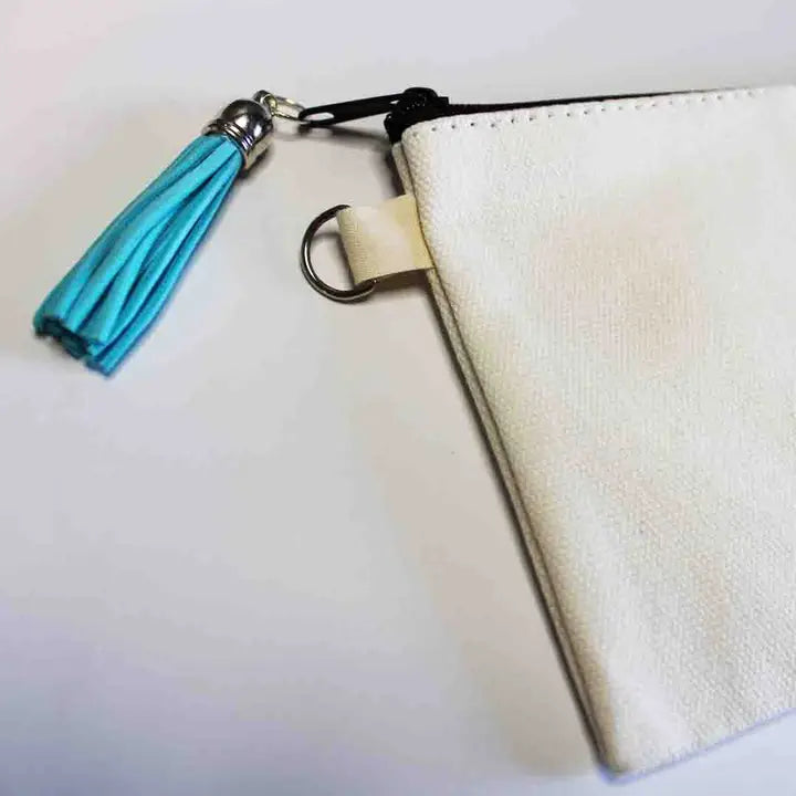 Anna B. Shop Small Canvas Pouch - Hold On, Let Me Overthink This