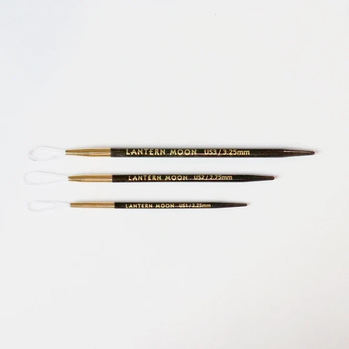 Lantern Moon Ebony Wood Finishing Needles - Set of 3