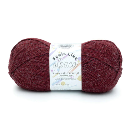 Lion Brand Yarns Feels Like Alpaca - Burgundy
