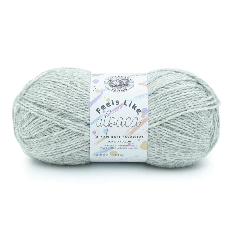 Lion Brand Yarns Feels Like Alpaca - Silver