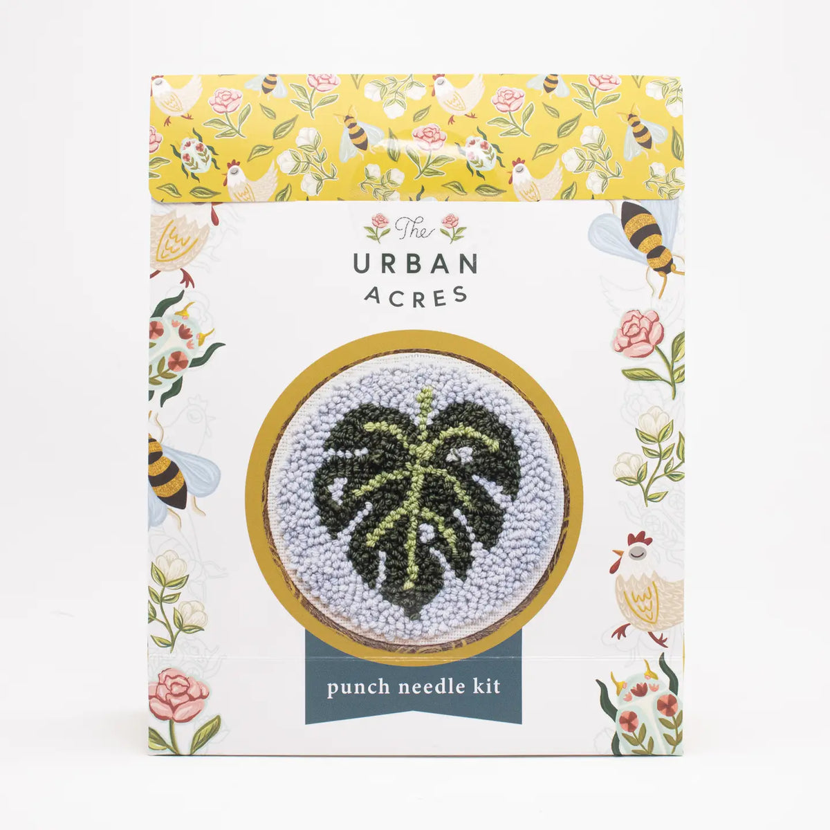 The Urban Acres Punch Needle Kit - Classic Monstera