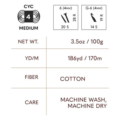 Lion Brand Yarns 24/7 Cotton - Red