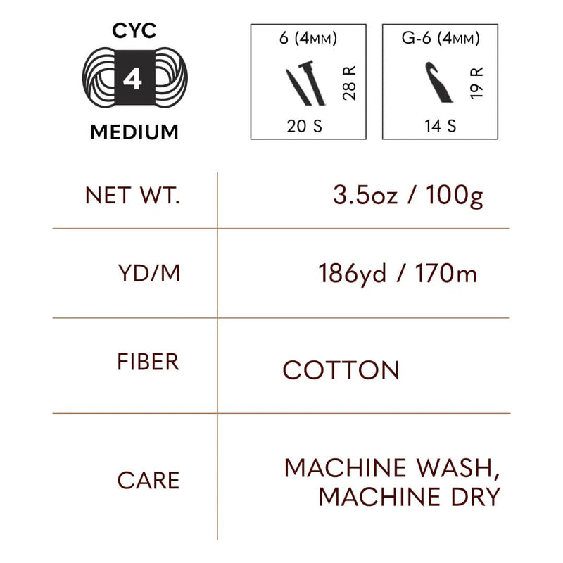 Lion Brand Yarns 24/7 Cotton - Sky