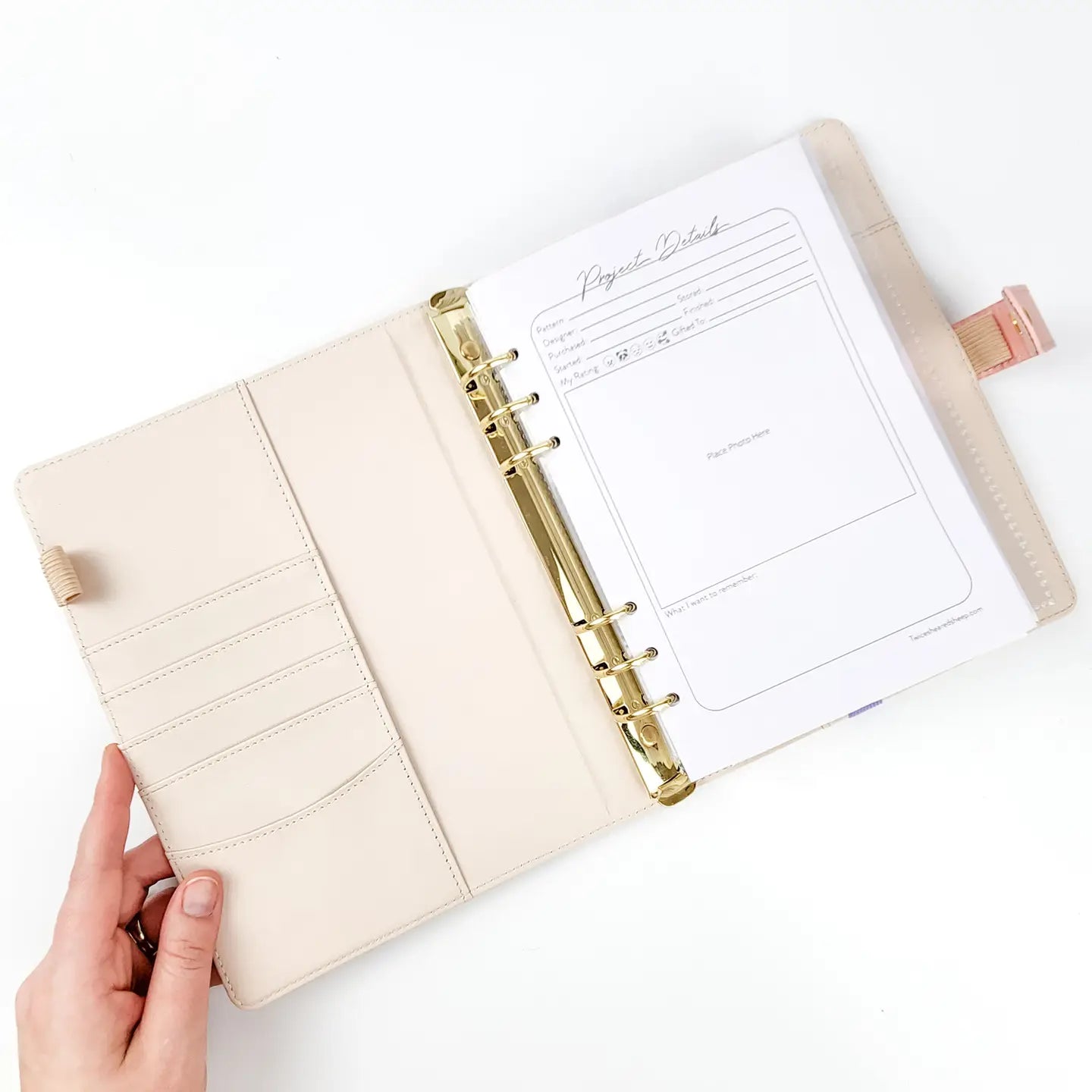 Twice Sheared Sheep - Teal Heart Project Journal Planner For Knitters & Crocheters