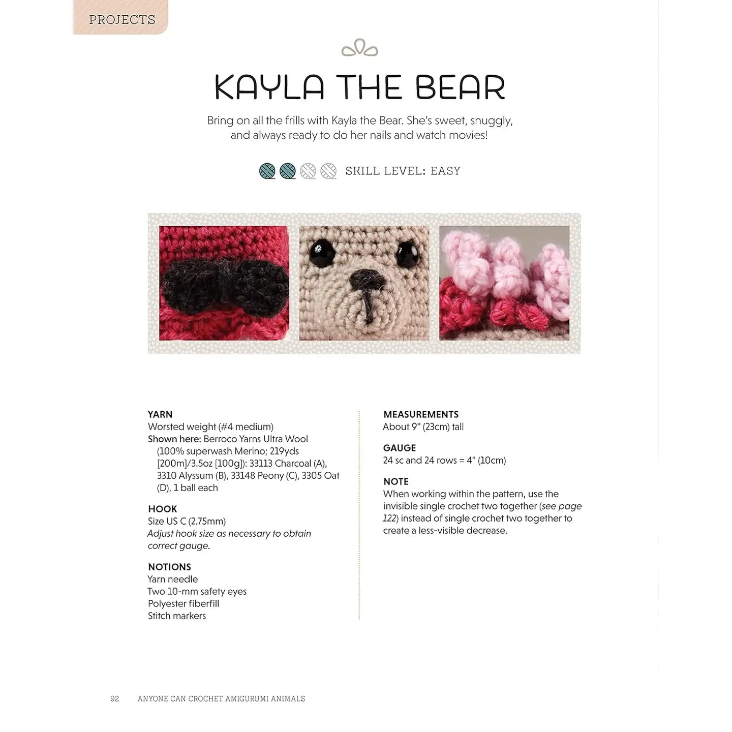 Anyone Can Crochet Amigurumi Animals - Crochet Patterns by Kristi Simpson