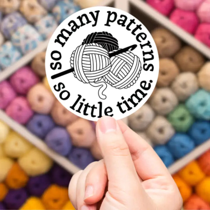 Anna B. Shop Sticker - So Many Patterns So Little Time