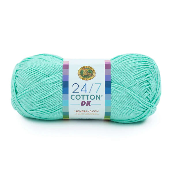 Lion Brand Yarns 24/7 Cotton DK - Fresh Mint