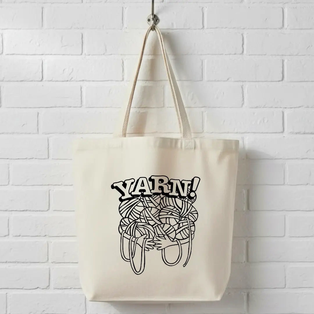 Anna B. Shop Canvas Tote Bag - Yarn!