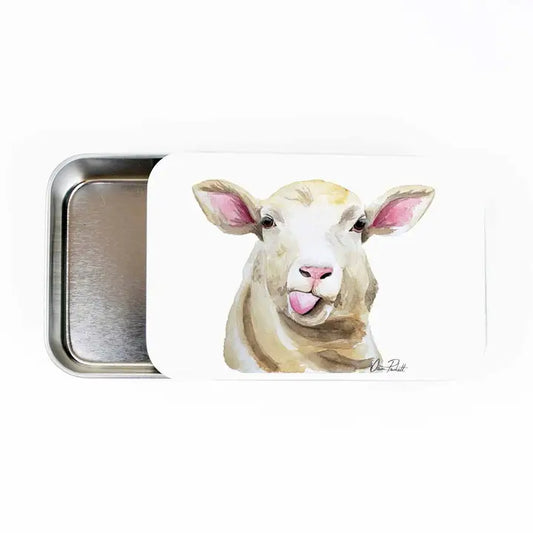 Twice Sheared Sheep Sassy Sheep Stitch Marker Large Storage Tin
