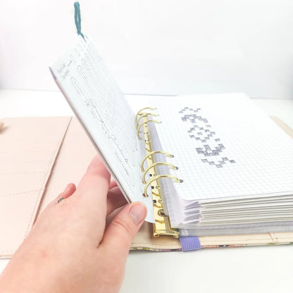 Twice Sheared Sheep - Teal Heart Project Journal Planner For Knitters & Crocheters