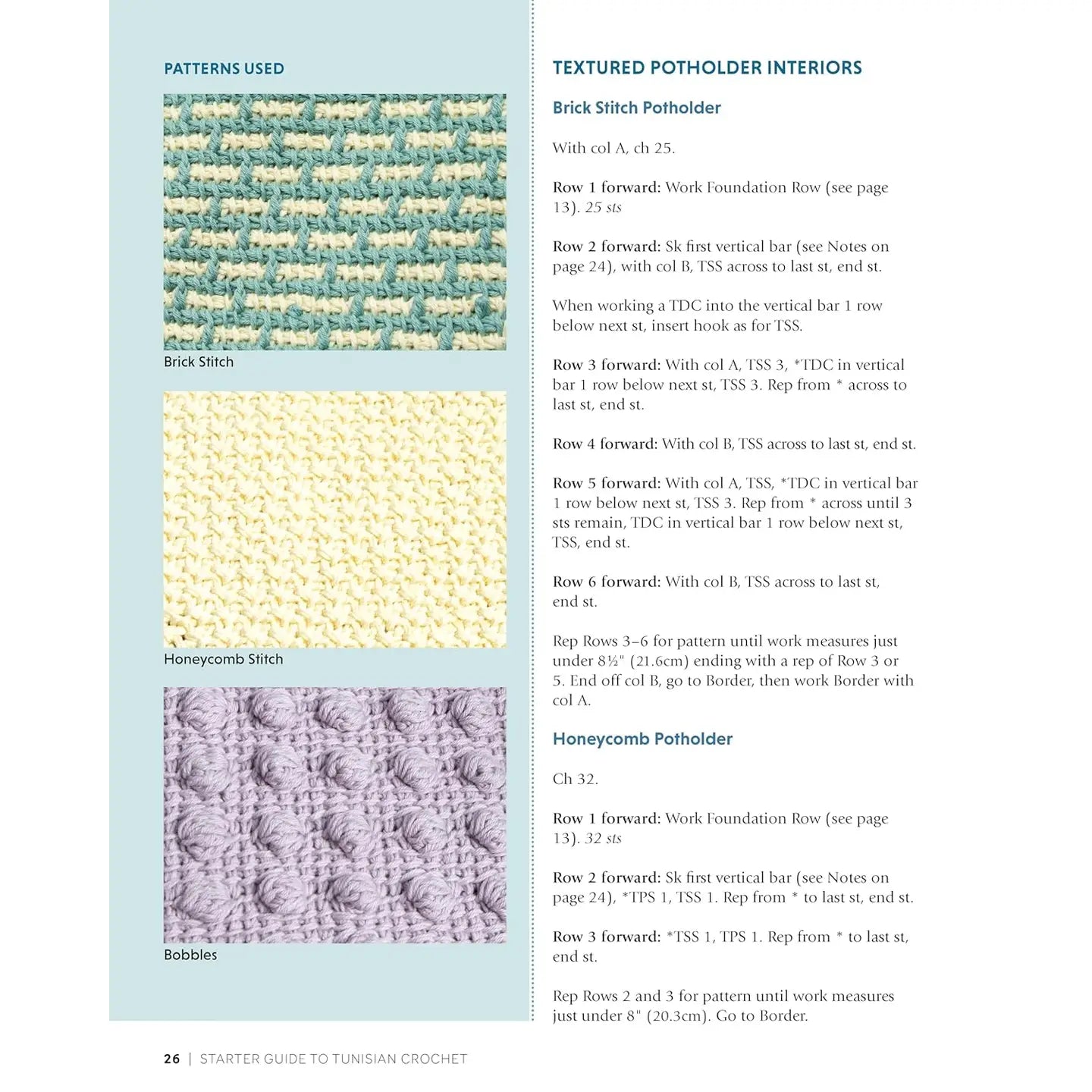 Starter Guide To Tunisian Crochet by Mary Beth Temple
