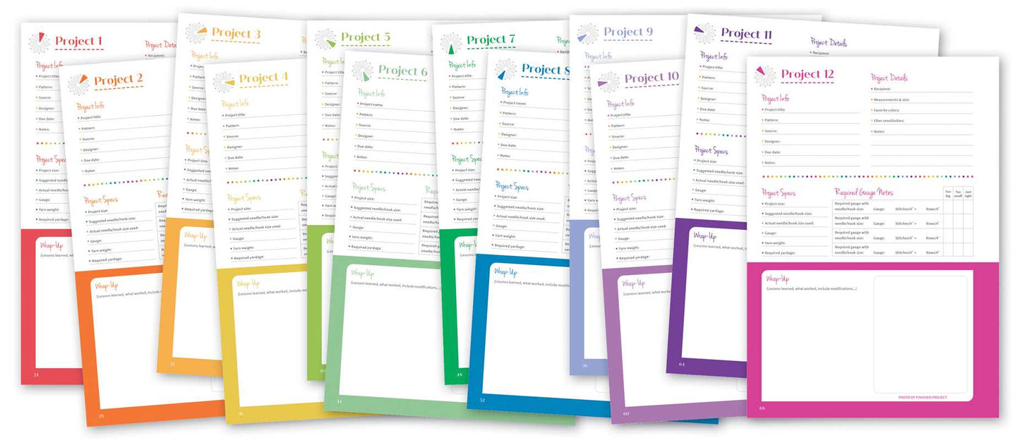 Knit & Crochet Project Planner By Sophie Scardaci