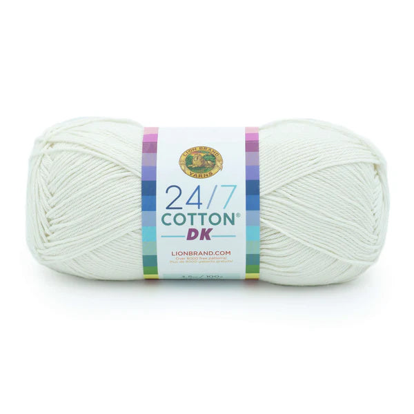 Lion Brand Yarns 24/7 Cotton DK - Cream