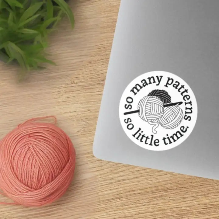 Anna B. Shop Sticker - So Many Patterns So Little Time