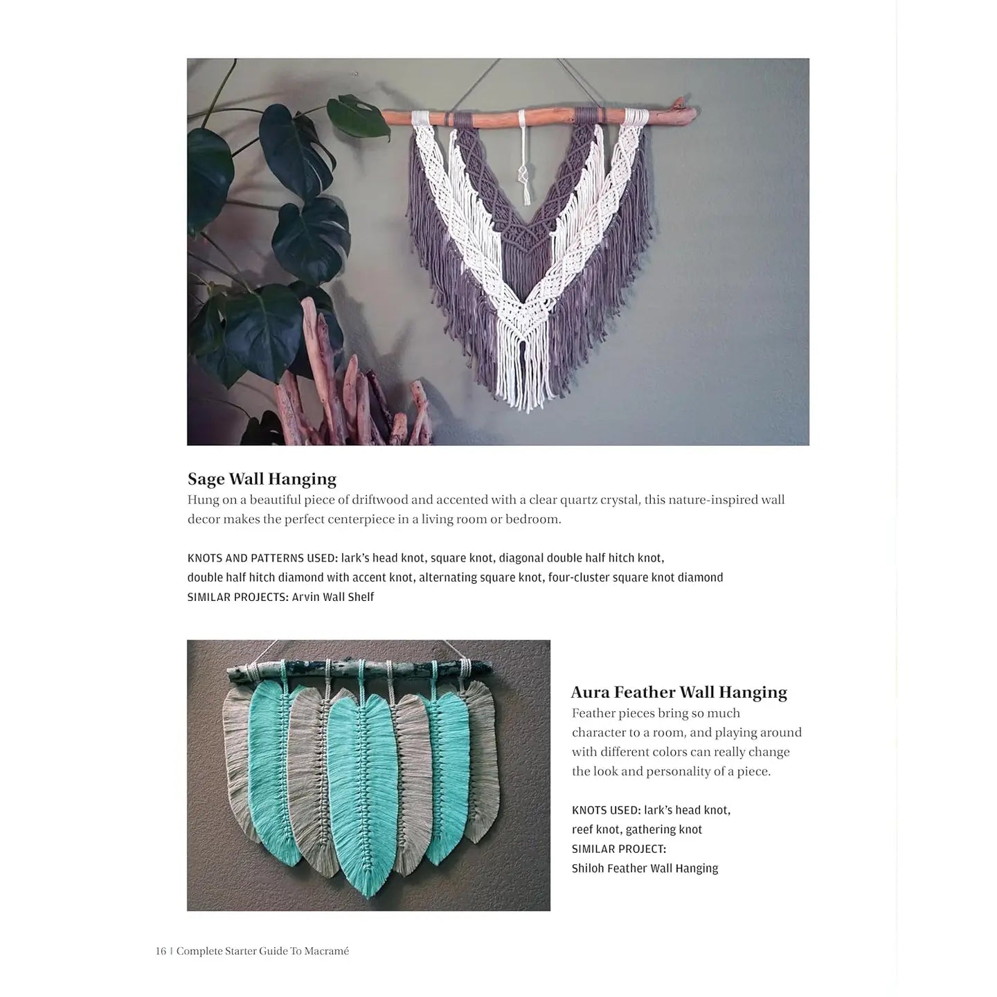 Complete Starter Guide To Macrame-15 Knotted Home Creations by Angela Barretta