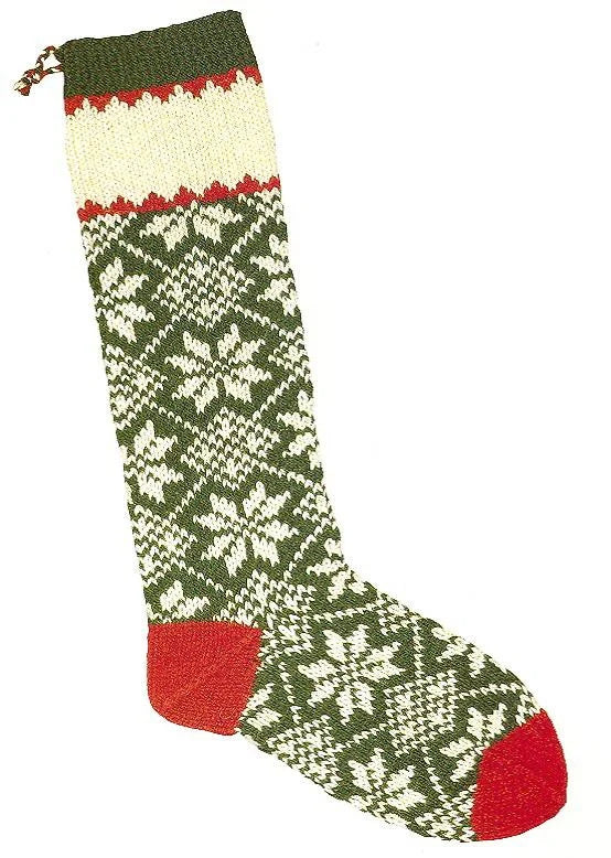 Briggs & Little Woolen Mills Christmas Stocking Kit - Scandinavian Snow
