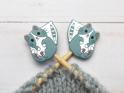 Fox & Pine Stitches - Sleepy Cat Stitch Stoppers