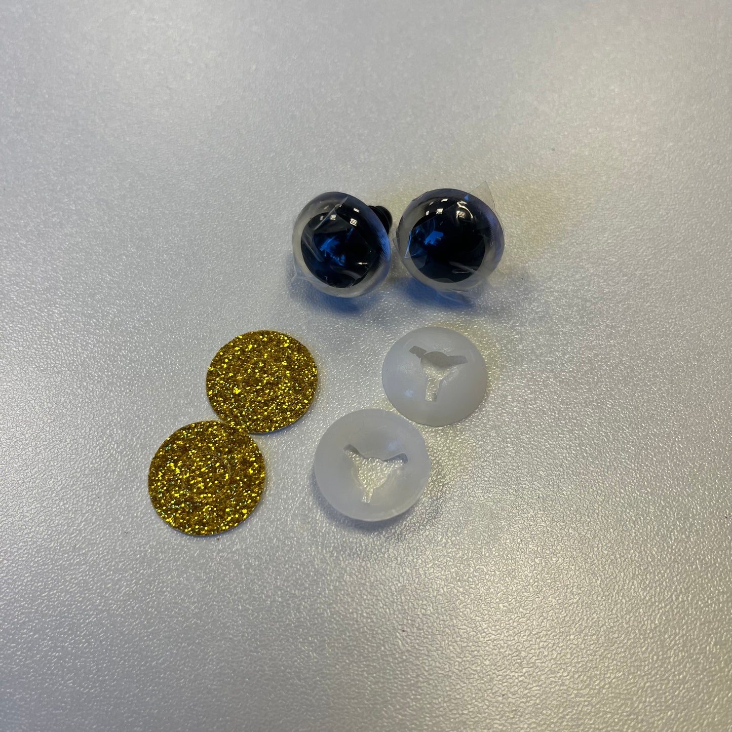 18mm Safety Eyes - Glitter Gold