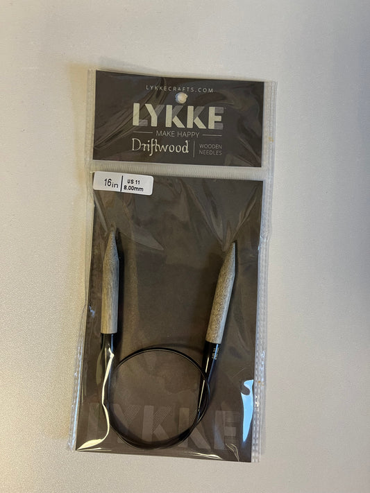 Lykke 16" Circular Needles - Driftwood