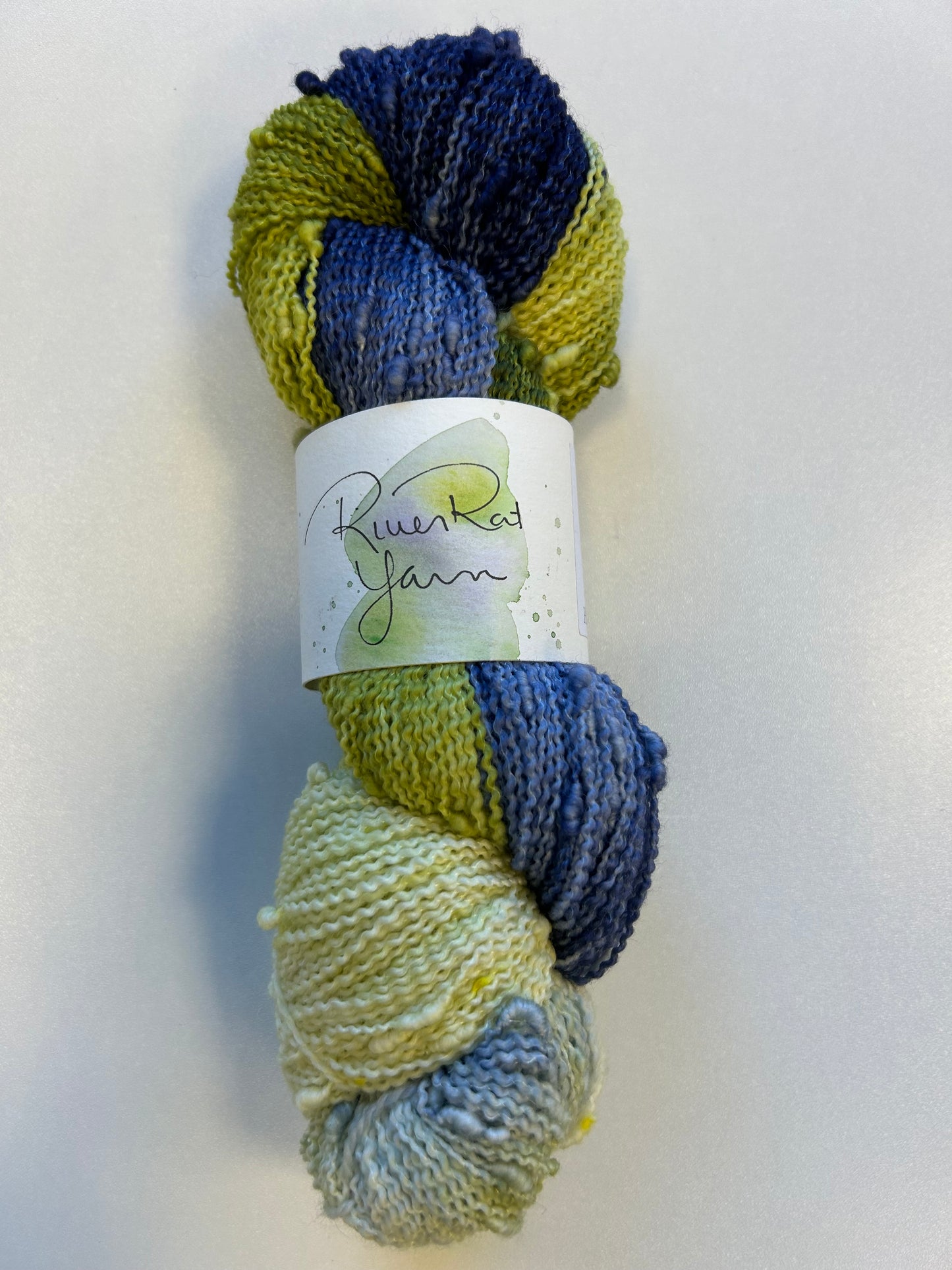 RiverRat Yarn Fingering Weight Slub Yarn Superwash Merino/Nylon - Plain's Scape