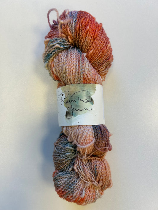 RiverRat Yarn Fingering Weight Slub Yarn Superwash Merino/Nylon - Don't Be Koi