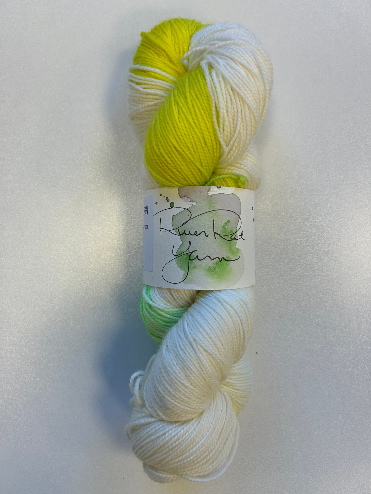 RiverRat Yarn Superwash Merino/Nylon - Neon Buttercup