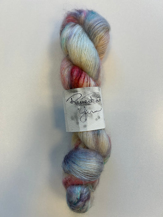 RiverRat Yarn Mohair/Silk Lace Weight - Melted Rocket
