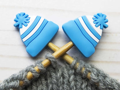 Fox & Pine Stitches - Blue Toque Stitch Stoppers