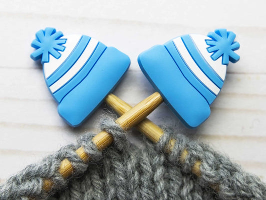 Fox & Pine Stitches - Blue Toque Stitch Stoppers