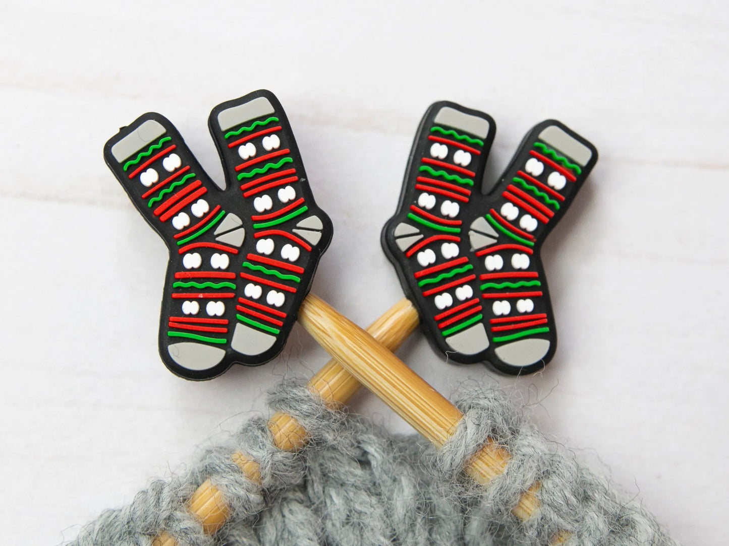 Fox & Pine Stitches - Christmas Socks Stitch Stoppers