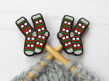 Fox & Pine Stitches - Christmas Socks Stitch Stoppers