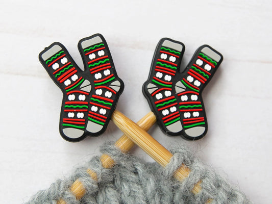 Fox & Pine Stitches - Christmas Socks Stitch Stoppers