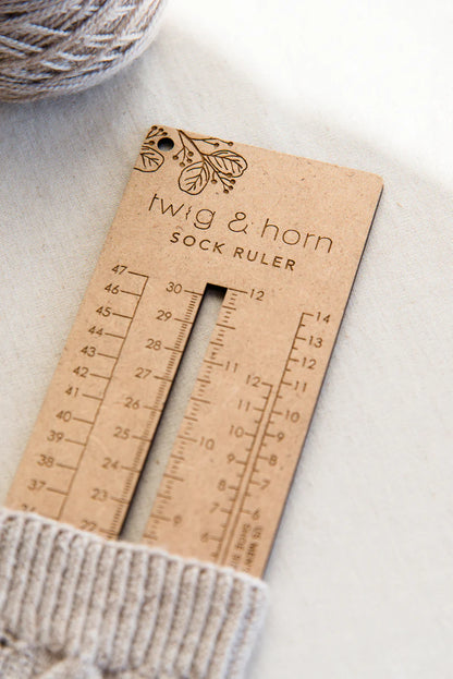 Twig & Horn Sock Ruler