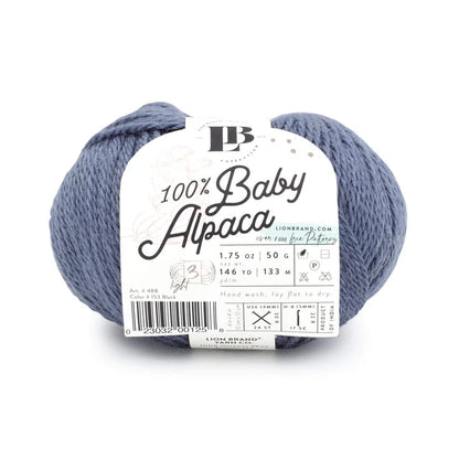 Lion Brand Yarns Baby Alpaca - Denim Blue