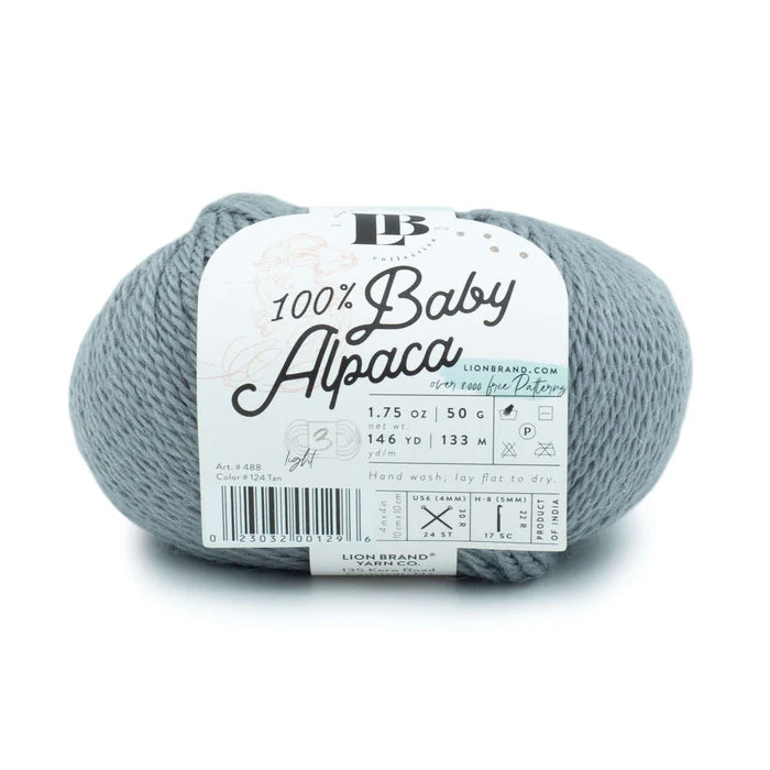 Lion Brand Yarns Baby Alpaca - Silver