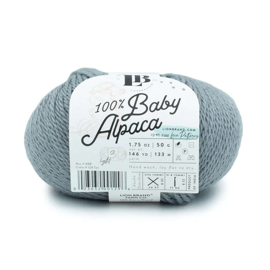 Lion Brand Yarns Baby Alpaca - Silver