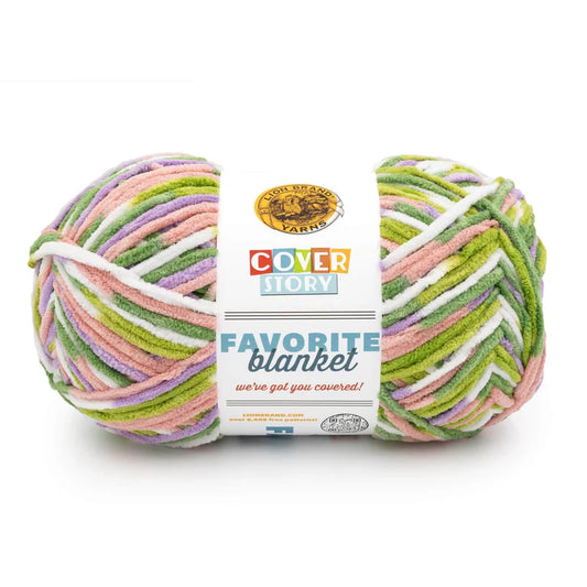 Lion Brand Yarns Cover Story Favorite Blanket - Bloom