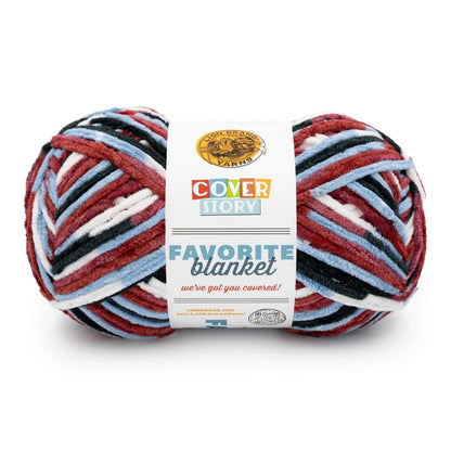 Lion Brand Yarns Cover Story Favorite Blanket - Burrr-Berry