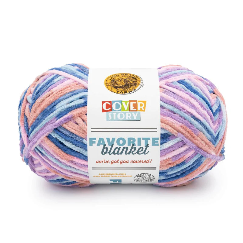 Lion Brand Yarns Cover Story Favorite Blanket - Lullaby