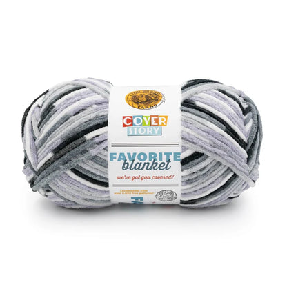 Lion Brand Yarns Cover Story Favorite Blanket - Perfect Storm