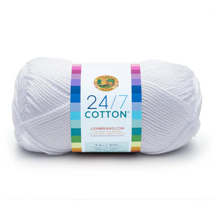 Lion Brand Yarns 24/7 Cotton - White