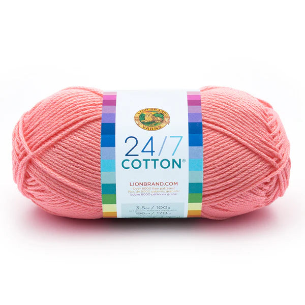 Lion Brand Yarns 24/7 Cotton - Pink