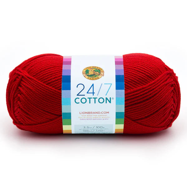 Lion Brand Yarns 24/7 Cotton - Red