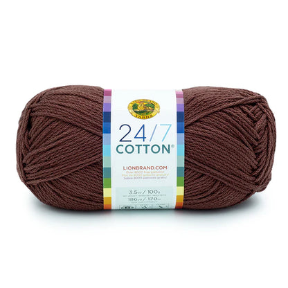 Lion Brand Yarns 24/7 Cotton - Coffee Beans